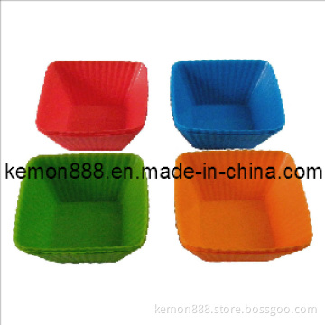 Set of 12PCS Silicon Square Cupcake Cups